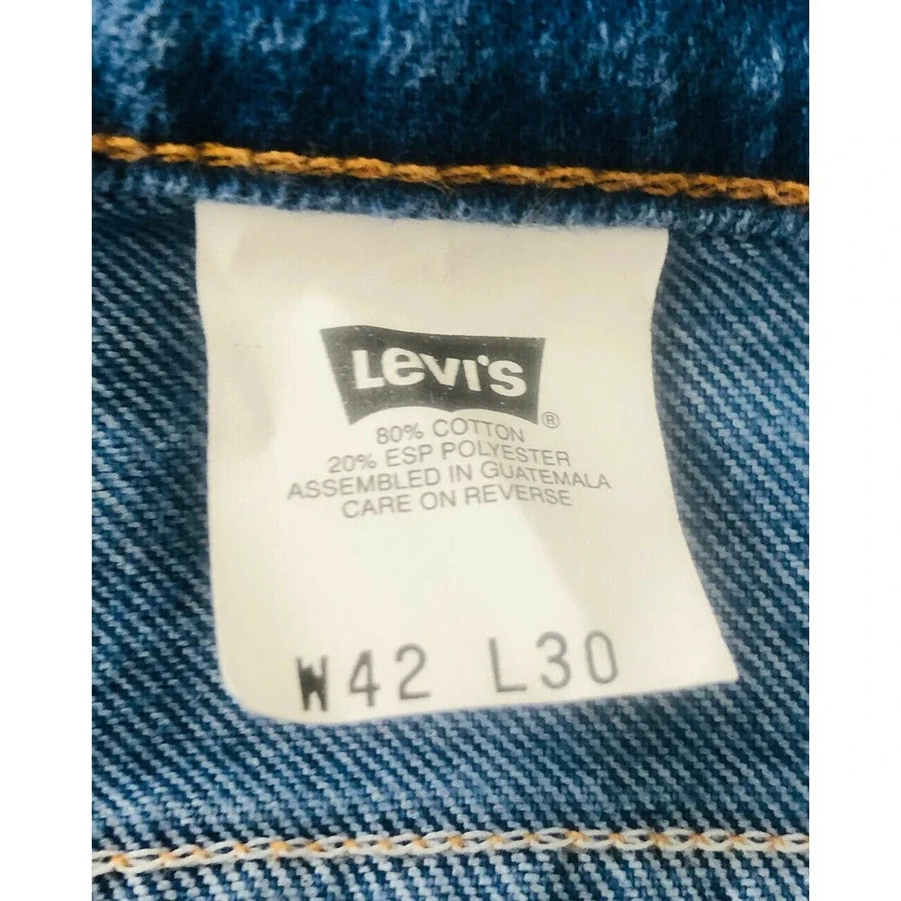 Vintage Levi’s Size W42 L 30 Orange Tab 40541-4615 Excellent Condition - Picture 7 of 10